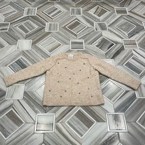 Forte Forte alpaca blend sweater with smoky rhinestones